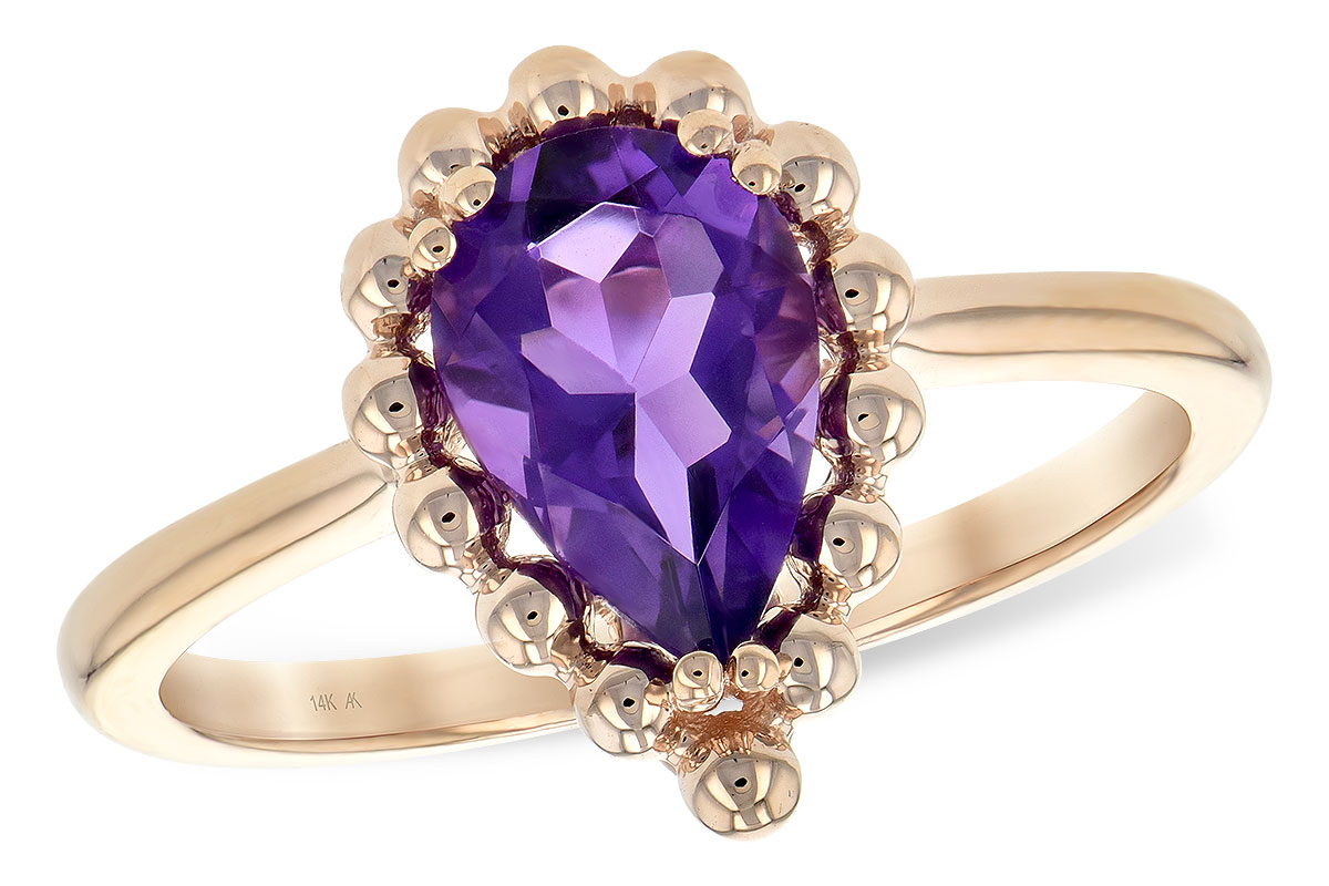 A243-77254: LDS RING 1.06 CT AMETHYST