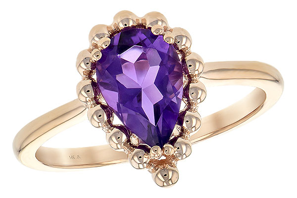 A243-77254: LDS RING 1.06 CT AMETHYST