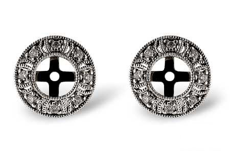 C054-72654: EARRING JACKETS .12 TW (FOR 0.50-1.00 CT TW STUDS)