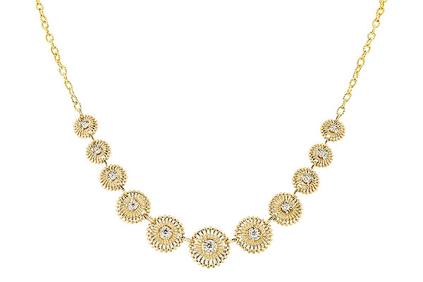G328-34481: NECKLACE .22 TW (17")