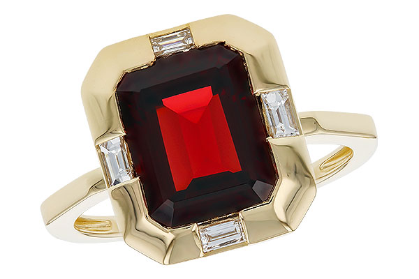 B329-22699: LDS RG 3.65 GARNET 3.82 TGW (10x8MM GAR)