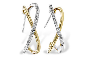 C329-20899: EARRINGS .50 TW