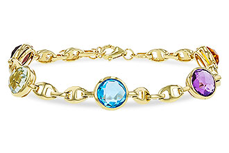 E329-22681: BRACELET 7.09 TW SEMI-PREC (GT,CIT,AMY,G.AMY,BT)