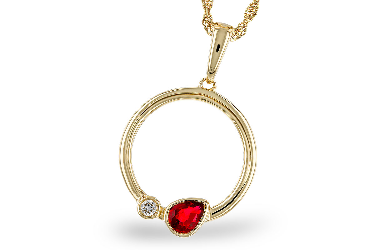 H329-20890: NECKLACE .24 RUBY .26 TGW