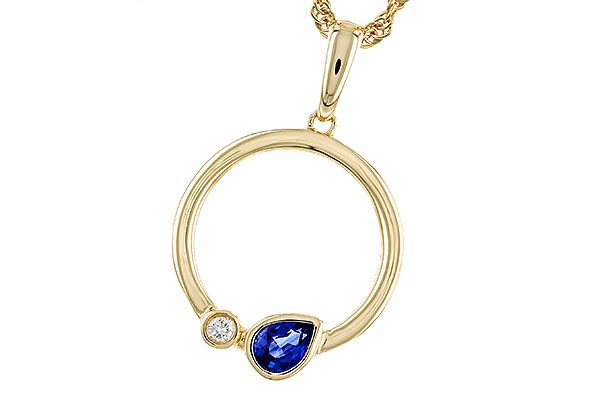 H329-20899: NECKLACE .26 SAPPHIRE .28 TGW