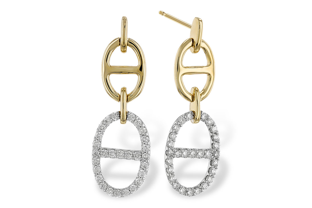 K328-36308: EARRINGS .36 TW